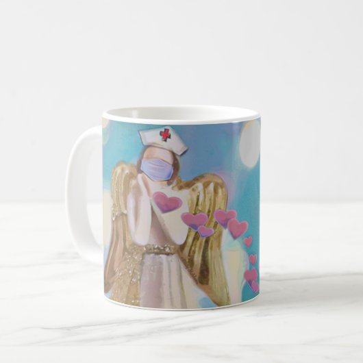 Angel Art des Arztes Kaffeetasse (Vorderseite Links)