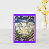 Angel Art Note oder Grußkarte für das Gebetsfest Karte (Gelbe Blume)