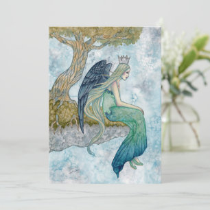 Angel Art von Holly Durr Dankeskarte