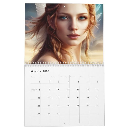 Angel Art von Yanesh - Kalender 2024 (Mär 2026)