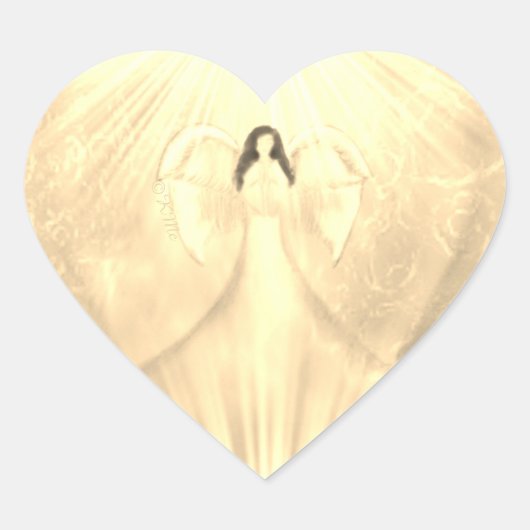 Angel Art Yellow Archangel Uriel Gebet Sticker (Vorderseite)