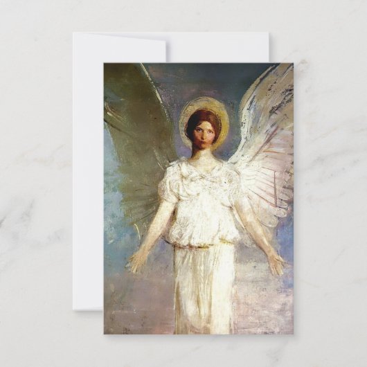 "Angel at Noon" von Abbott Thayer Dankeskarte (Vorderseite)