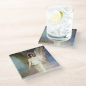 "Angel at Noon" von Abbott Thayer Glasuntersetzer (Schrägansicht)