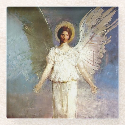 "Angel at Noon" von Abbott Thayer Glasuntersetzer (Vorderseite)