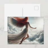 Angel auf dem Weg zum Himmel Postkarte (Vorne/Hinten)