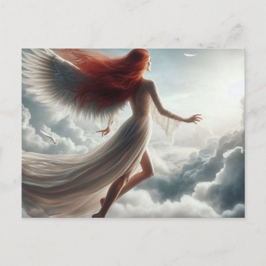 Angel auf dem Weg zum Himmel Postkarte (Vorderseite)