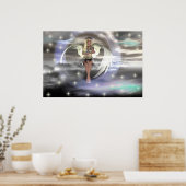 Angel auf der Cloud Poster (Küche)