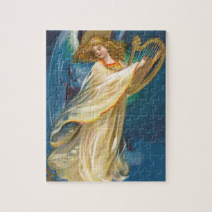 Angel auf Harfe spielen Puzzle