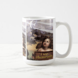 Angel auf Madonna del Foligno sieht Chemtrails Kaffeetasse