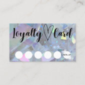 Angel Aura Quartz Cystal Kundenbindungskarte Visitenkarte (Vorderseite)