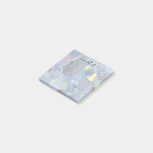 Angel Aura Quartz Modernes Glam Note Pad Post-it Klebezettel (angewinkelt)