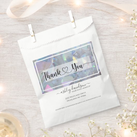 Angel Aura Quarz Business Shopping Paper Bags Geschenktütchen (Ausgeschnitten)