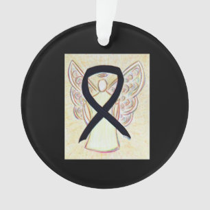 Angel aus schwarzem Bronzematerial für individuell Ornament