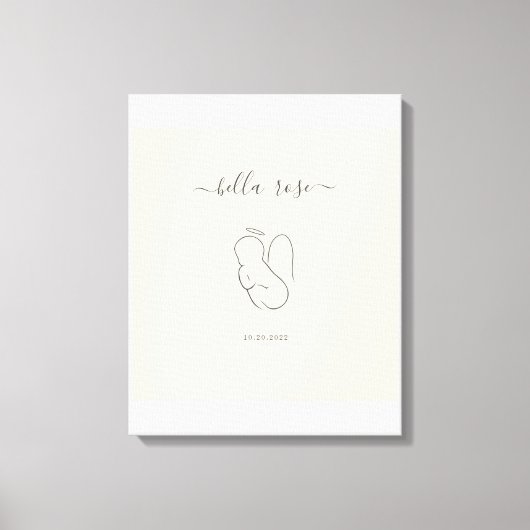 Angel Baby Beileid Gift Leinwanddruck (Vorderseite)