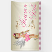 Angel Baby Girl Baby Shower Banner (Vertikal)