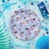 Angel Baby Girls fliegen unter Wolken Pappteller (Party)