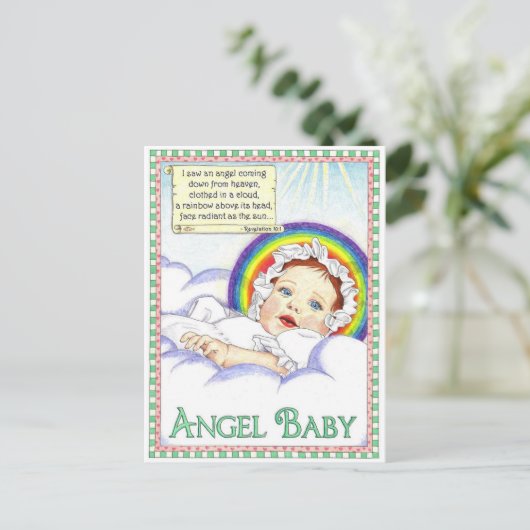 Angel Baby Inspiration Postcard Postkarte (Stehend Vorderseite)