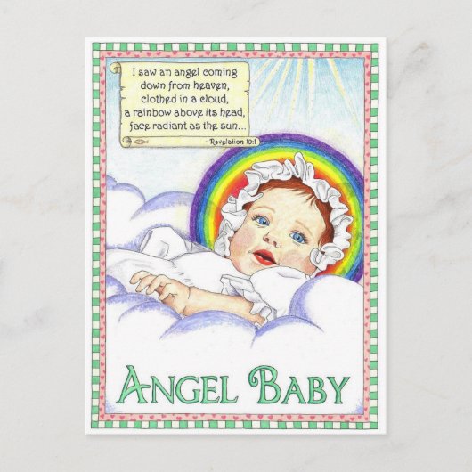 Angel Baby Inspiration Postcard Postkarte (Vorderseite)