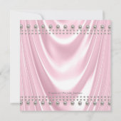 Angel Baby Satin and Pearl Baby Shower Einladung (Rückseite)