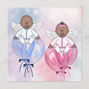 Angel Balloons American Gender Reveal Einladung