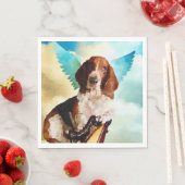 Angel Basset hound Napkin Serviette (Beispiel)