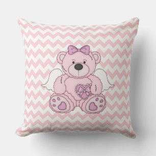 Angel Bear und Zickzack Muster/Throw Kissen