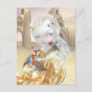 "Angel bei der Abtei Glastonbury" Postkarte