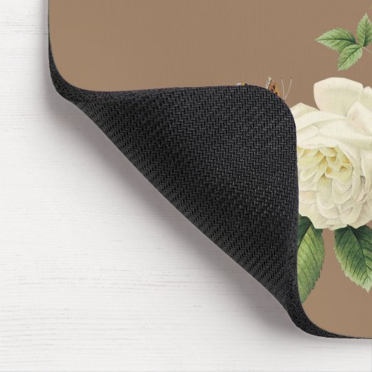 Angel Beige Rose Mouse Pad! Mousepad (Ecke)