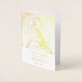 Angel Beileid für den Verlust der Dackel des Schwa Folienkarte