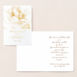 Angel-Beileid für den Verlust der Dackel Folienkarte