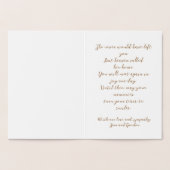 Angel-Beileid für den Verlust der Dackel Folienkarte (Innenseite)