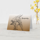 Angel-Beileid Karte (Gelbe Blume)