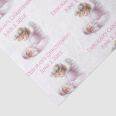 Angel beobachtet die Taufe eines Mädchens Seidenpapier (Detail)