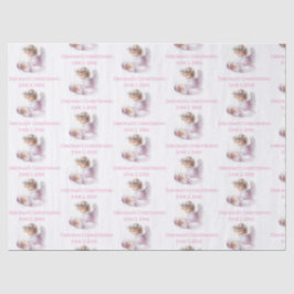 Angel beobachtet die Taufe eines Mädchens Seidenpapier