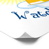 Angel beobachtet mich als Feuerwehrmann Poster (Ecke)