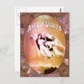 Angel besucht Postkarte (Vorne/Hinten)
