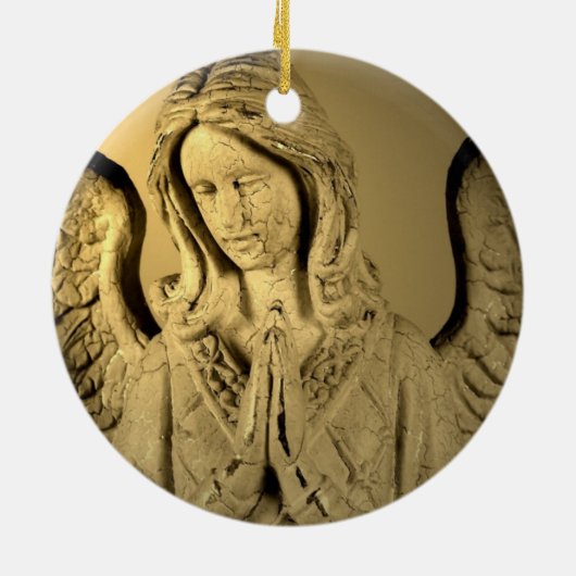 Angel beten keramikornament (Hinten)