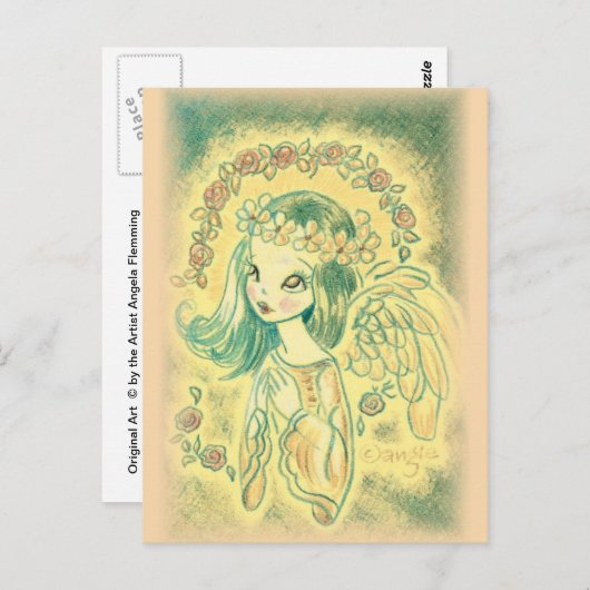 Angel beten postkarte (Vorne/Hinten)
