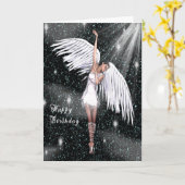 Angel Birthday Card Karte (Gelbe Blume)