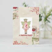 Angel Birthday Einladung (Stehend Vorderseite)