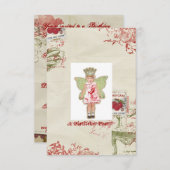 Angel Birthday Einladung (Vorne/Hinten)