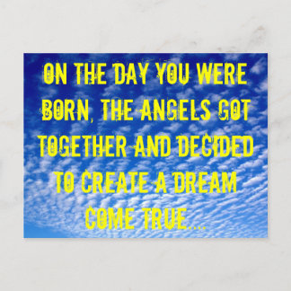 Angel Birthday Postkarte