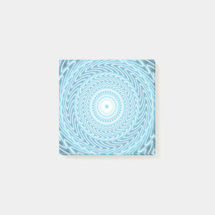 Angel-blaues aquamarines Swirbelmuster Post-it Klebezettel