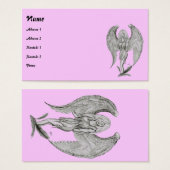 Angel-Bleistift zeichnend Visitenkarte (Vorne & Hinten)