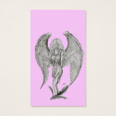 Angel-Bleistift zeichnend Visitenkarte (Rückseite)