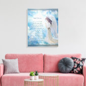 Angel Blessings Gedicht Leinwanddruck (Insitu (Wohnzimmer))
