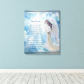 Angel Blessings Gedicht Leinwanddruck (Insitu (Holzboden))