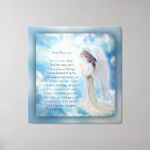 Angel Blessings Gedicht Leinwanddruck (Vorderseite)