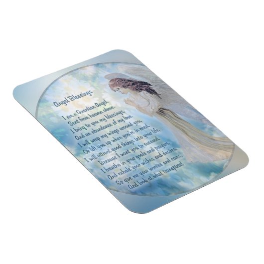 Angel Blessings Gedicht Magnet (Rechte Seite)