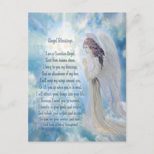 Angel Blessings Postkarte (Vorderseite)